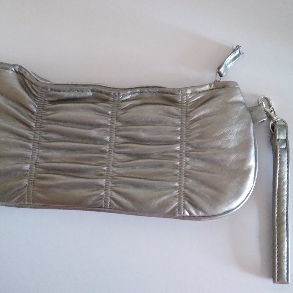 Small silver clutch purse